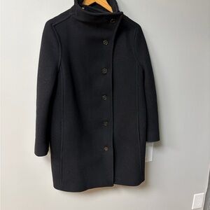 J. Crew Black Trench Coat